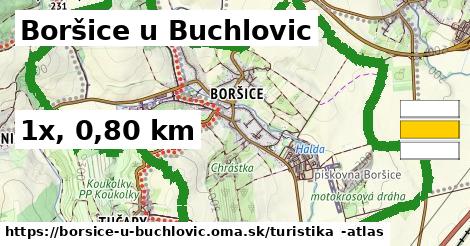 Boršice u Buchlovic Turistické trasy  