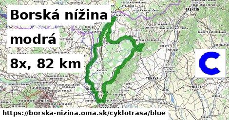 Borská nížina Cyklotrasy modrá 