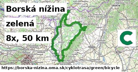 Borská nížina Cyklotrasy zelená bicycle