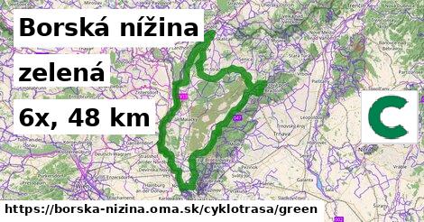 Borská nížina Cyklotrasy zelená 