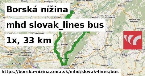 Borská nížina Doprava slovak-lines bus