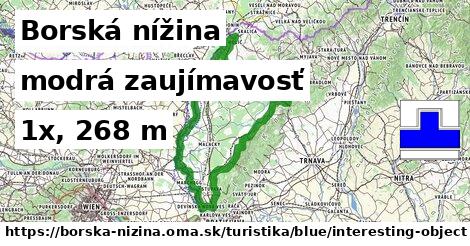 Borská nížina Turistické trasy modrá zaujímavosť