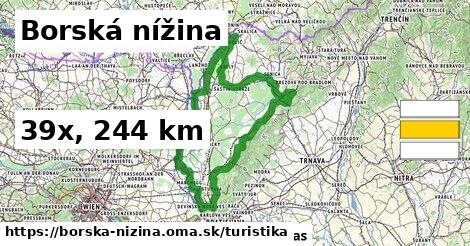 Borská nížina Turistické trasy  