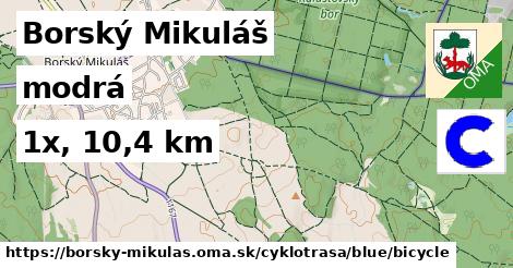 Borský Mikuláš Cyklotrasy modrá bicycle