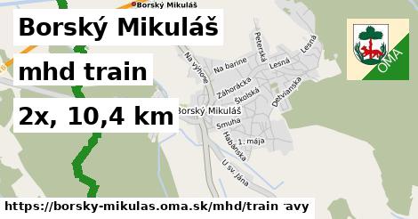 Borský Mikuláš Doprava train 