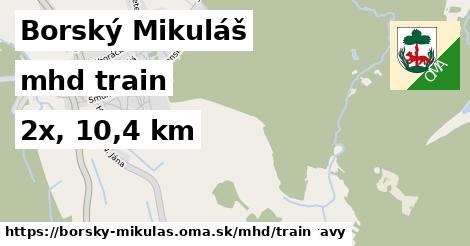 Borský Mikuláš Doprava train 