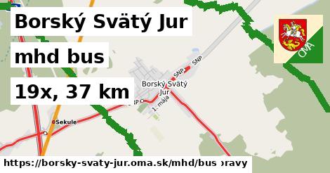 Borský Svätý Jur Doprava bus 
