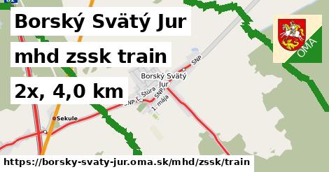 Borský Svätý Jur Doprava zssk train