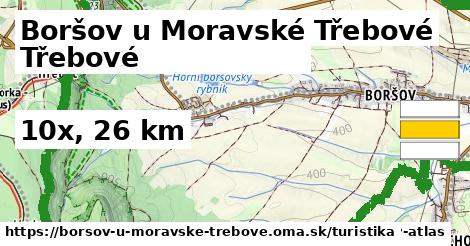 Boršov u Moravské Třebové Turistické trasy  