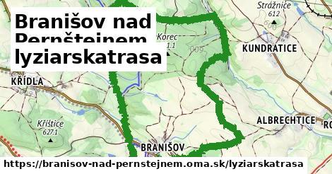 Branišov nad Pernštejnem Lyžiarske trasy  