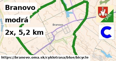 Branovo Cyklotrasy modrá bicycle