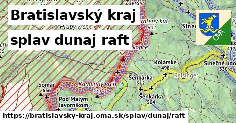 Bratislavský kraj Splav dunaj raft