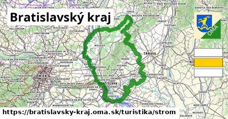 Bratislavský kraj Turistické trasy strom 