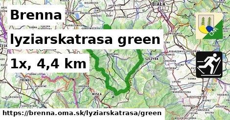 Brenna Lyžiarske trasy zelená 