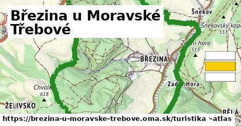 Březina u Moravské Třebové Turistické trasy  