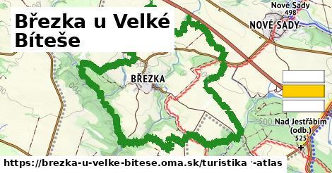 Březka u Velké Bíteše Turistické trasy  