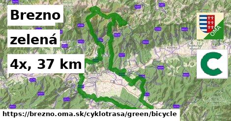 Brezno Cyklotrasy zelená bicycle