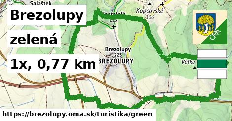 Brezolupy Turistické trasy zelená 