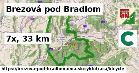 Brezová pod Bradlom Cyklotrasy bicycle 