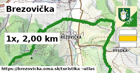 Brezovička Turistické trasy  