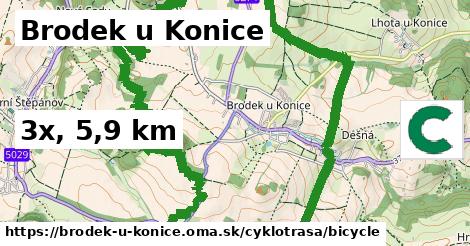 Brodek u Konice Cyklotrasy bicycle 