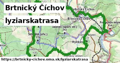 Brtnický Číchov Lyžiarske trasy  