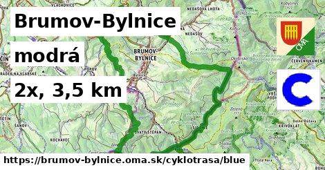 Brumov-Bylnice Cyklotrasy modrá 