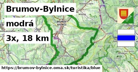 Brumov-Bylnice Turistické trasy modrá 