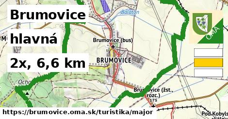 Brumovice Turistické trasy hlavná 