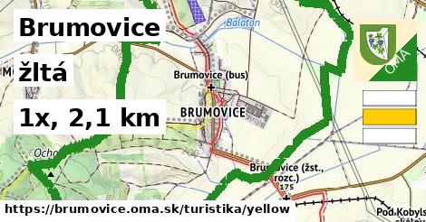 Brumovice Turistické trasy žltá 