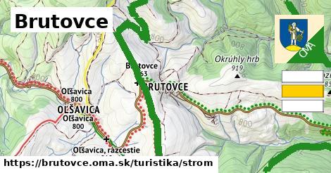 Brutovce Turistické trasy strom 