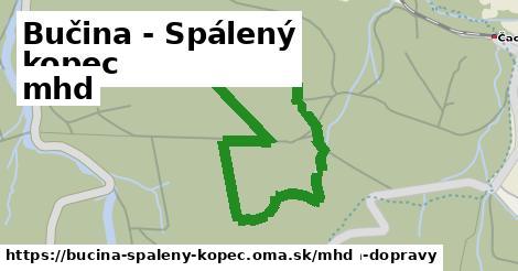 Bučina - Spálený kopec Doprava  