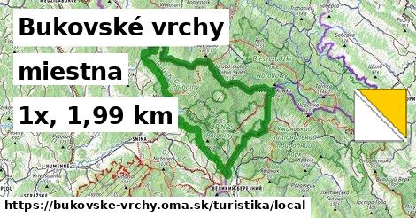 Bukovské vrchy Turistické trasy miestna 