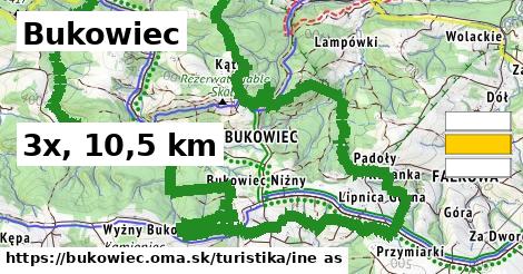Bukowiec Turistické trasy iná 