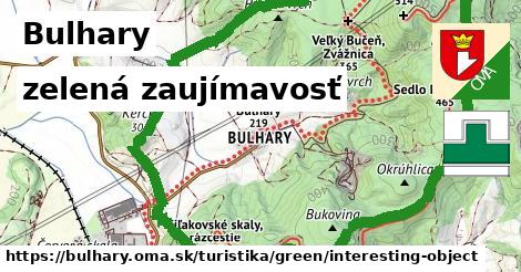 Bulhary Turistické trasy zelená zaujímavosť