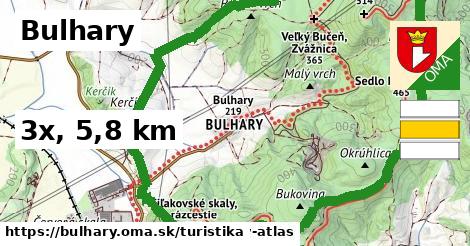 Bulhary Turistické trasy  