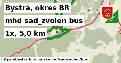 Bystrá, okres BR Doprava sad-zvolen bus