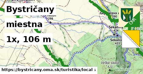 Bystričany Turistické trasy miestna 