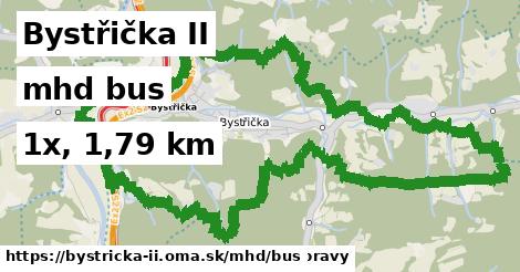 Bystřička II Doprava bus 