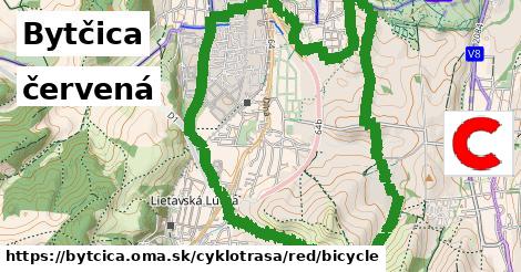 Bytčica Cyklotrasy červená bicycle