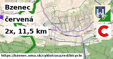 Bzenec Cyklotrasy červená bicycle