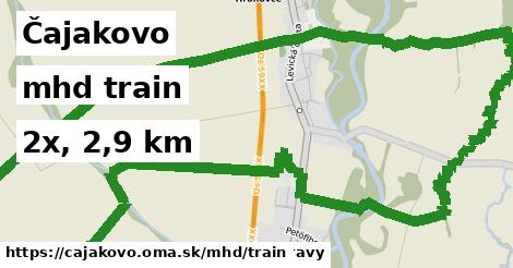 Čajakovo Doprava train 