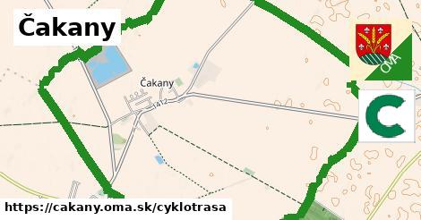 Čakany Cyklotrasy  