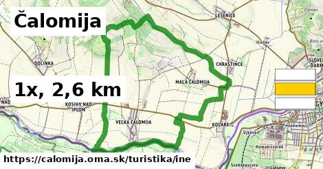 Čalomija Turistické trasy iná 