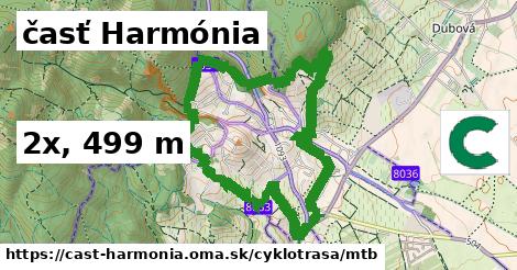 časť Harmónia Cyklotrasy mtb 