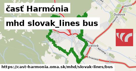 časť Harmónia Doprava slovak-lines bus