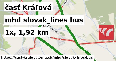časť Kráľová Doprava slovak-lines bus