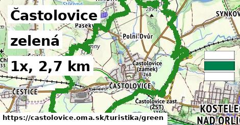 Častolovice Turistické trasy zelená 