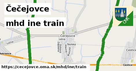 Čečejovce Doprava iná train