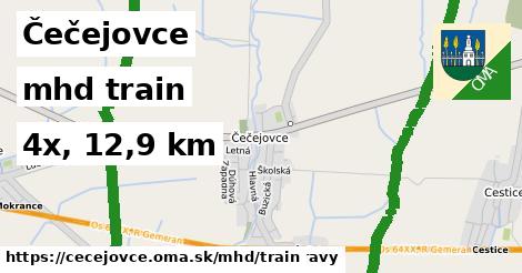 Čečejovce Doprava train 